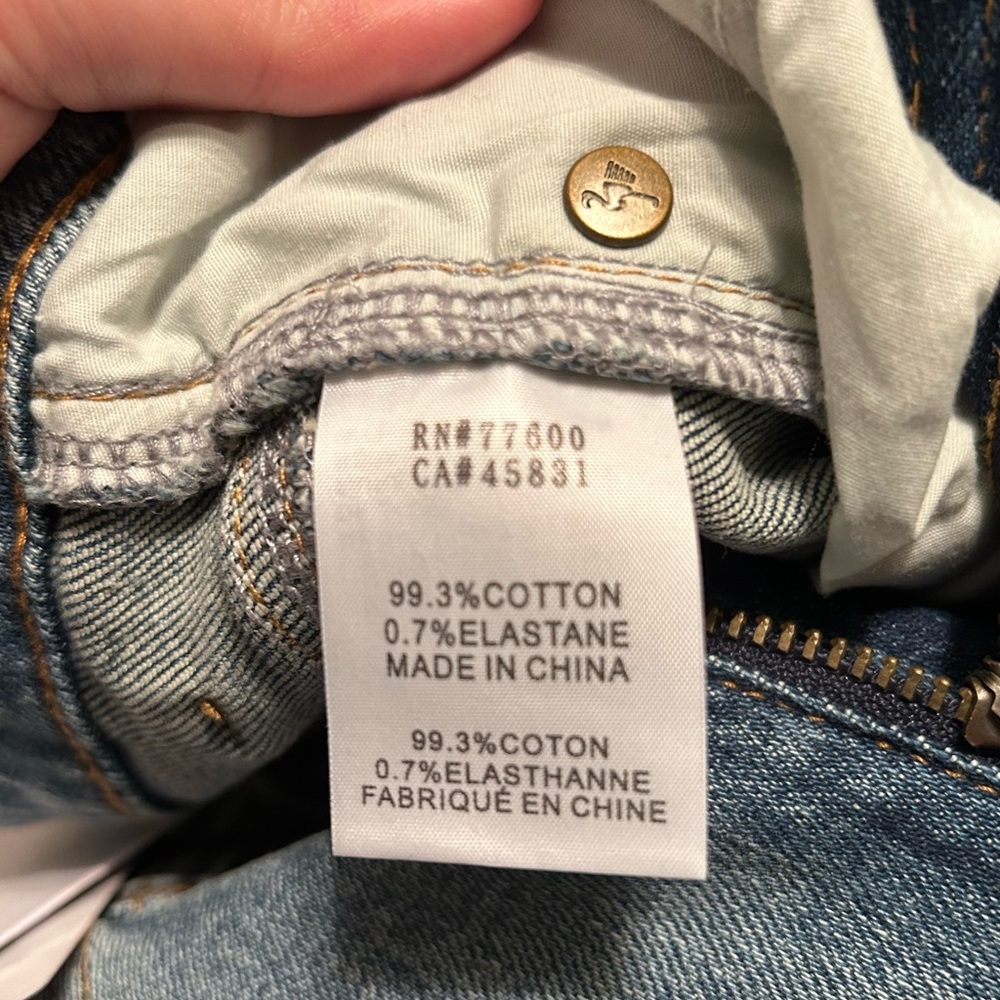 NWT Free People Sandrine Rose Sz 26 Original Wash Straight Fit Jeans! - Picture 7 of 14